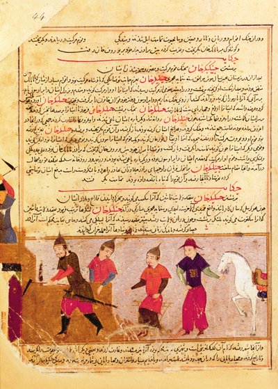 Genghis Khan and His Sons by Rashid al-Din by Islamic School